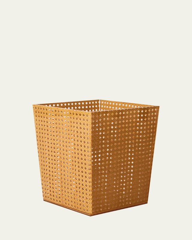 Reed Waste Basket, Natural